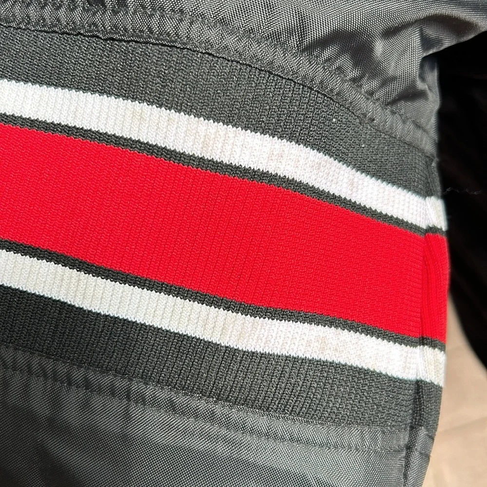 Vintage Chicago Bulls Starter Jacket‎ Pullover Detachable Hood Black/Red XL